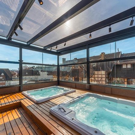 Hotel Laghetto Stilo Centro 그라마도 외부 사진 Rooftop spa